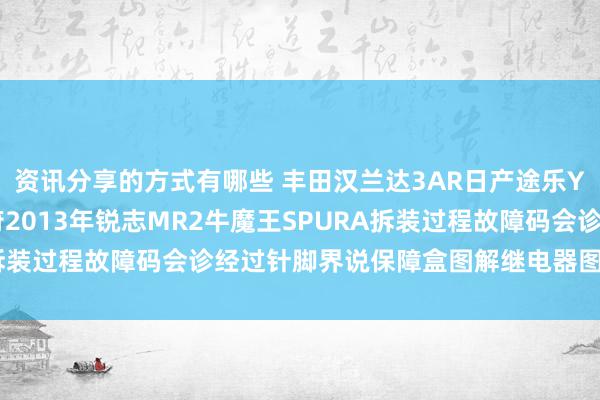 资讯分享的方式有哪些 丰田汉兰达3AR日产途乐Y60维修手册电路图贵府2013年锐志MR2牛魔王SPURA拆装过程故障码会诊经过针脚界说保障盒图解继电器图解线束走