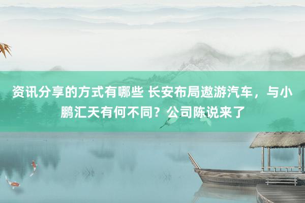 资讯分享的方式有哪些 长安布局遨游汽车，与小鹏汇天有何不同？公司陈说来了